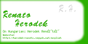 renato herodek business card
